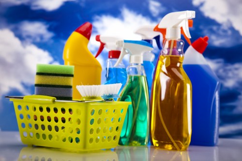 Low-moisture carpet cleaning process for a Gospel Oak workplace